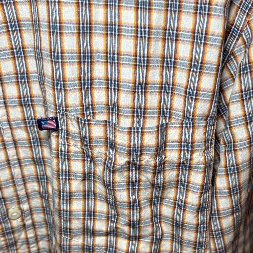 Vintage Polo Jeans Co Ralph Lauren Checked Long Sleeve Button Down Shirt Men XL